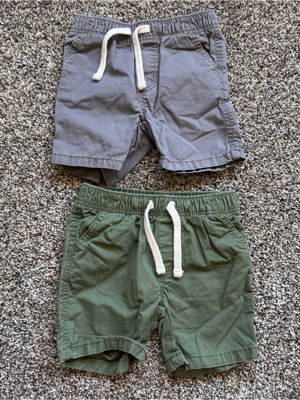 Old Navy Boys Short Set - Gray & Olive Green